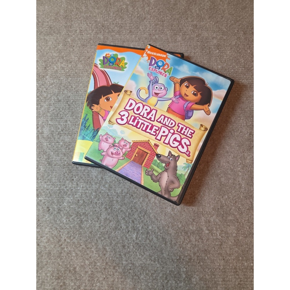 Lot of 2 Nick Jr. Kids DVDs: Dora the Explorer City of Lost Toys  & Dora & 3 Pig